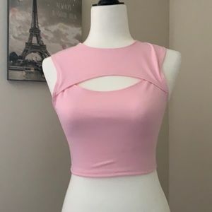 NWT Cutout crop top
